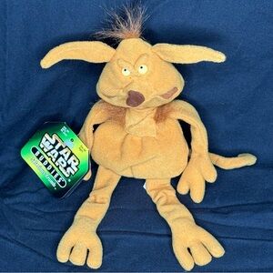 SALACIOUS CRUMB Bean Bag Plush w Tags Star Wars Buddies Kenner Hasbro 1997